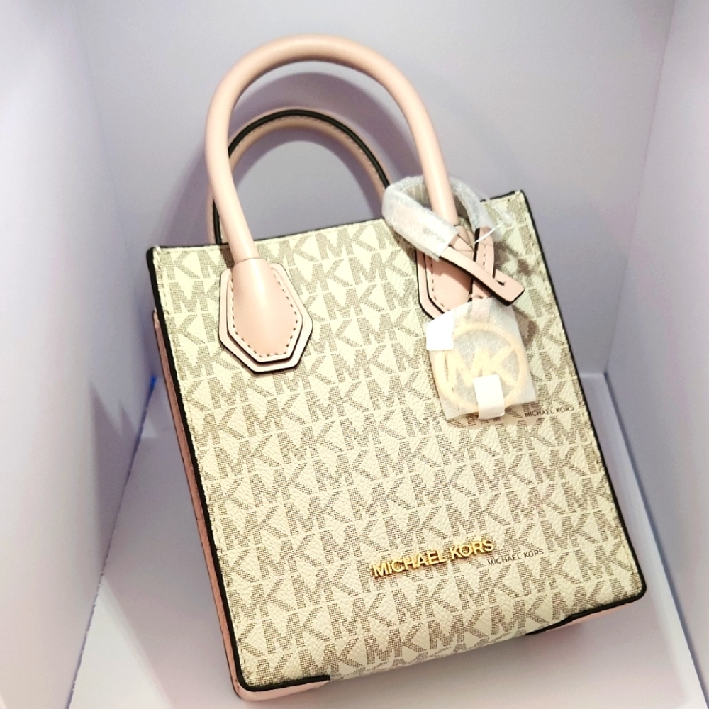 SOLD!!   Michael Kors Powder Blush & Cream Crossbody Bag